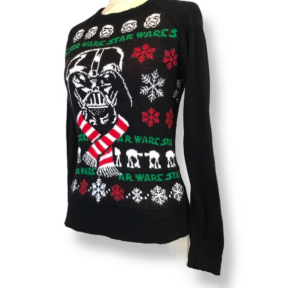 Women's Size XS Black STAR WARS Darth Vader In A Scarf Lucus Film LTD - Picture 6 of 11